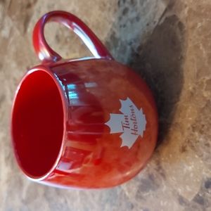 New 2020 Tim Hortons Iridescent Red & White Maple Leaf Coffee mug